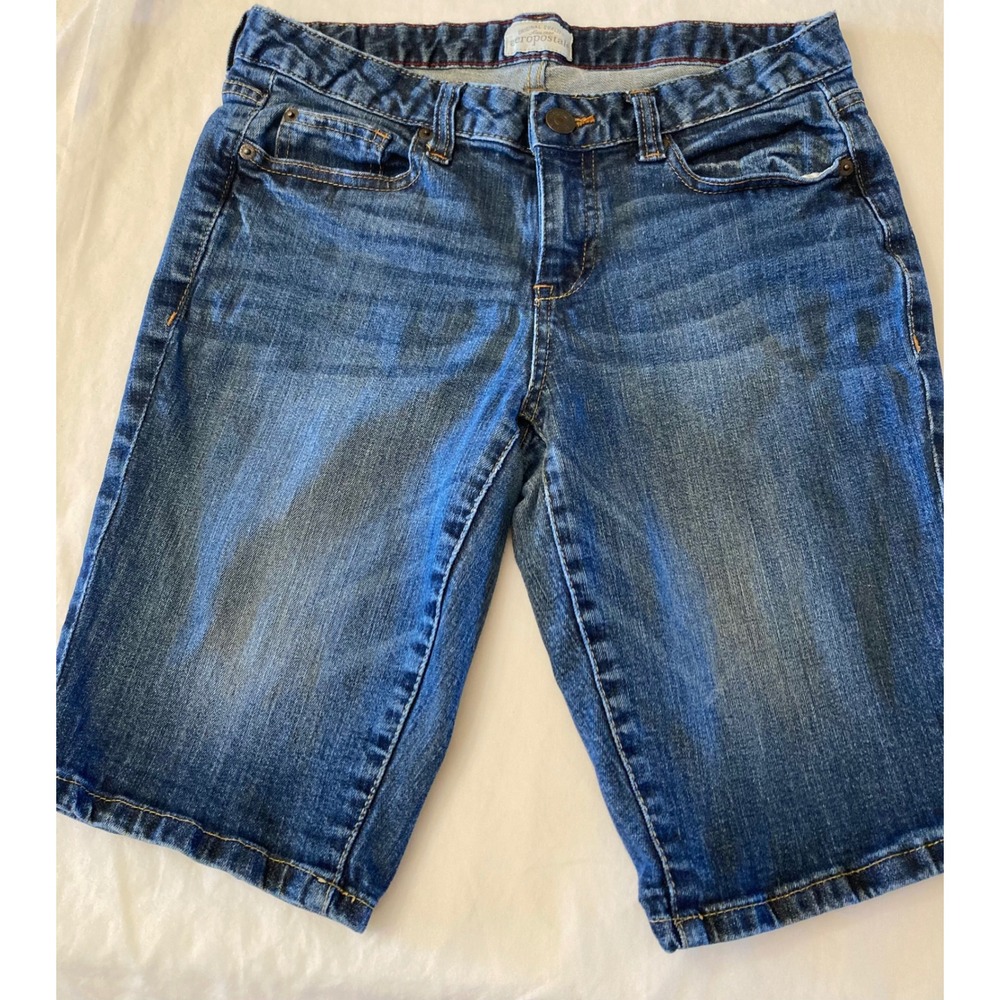 Aeropostale‎ Denim Bermuda Shorts Blue Jean Casual Everyday Size 5/6